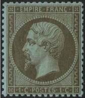 * 1c. Mordoré. SUP. - 1862 Napoléon III.