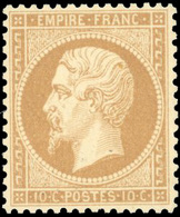 ** 10c. Bistre. Centrage Parfait. SUP. - 1862 Napoléon III.