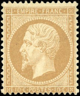 ** 10c. Bistre. Très Frais. TB. - 1862 Napoleon III