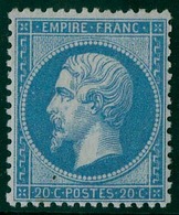 * 20c. Bleu. TB. - 1862 Napoleon III