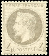 ** 4c. Gris. Type II. SUP. - 1863-1870 Napoléon III. Laure