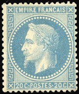 ** 20c. Bleu. TB. - 1863-1870 Napoléon III. Laure