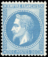 ** 20c. Bleu. Type II. SUP. - 1863-1870 Napoléon III. Laure