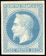 * 20c. Bleu. Rothschild. Impression Fine. ND. SUP. - 1863-1870 Napoléon III. Laure