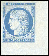 * 20c. Bleu Clair. CdeF. Réimpression GRANET. TB. - 1870 Belagerung Von Paris