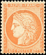 ** 40c. Orange. TB. - 1870 Beleg Van Parijs