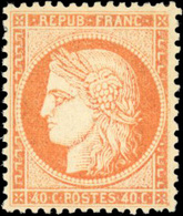 * 40c. Orange. Très Bien Centré. TB. - 1870 Beleg Van Parijs