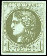 ** 1c. Olive. TB. - 1870 Ausgabe Bordeaux