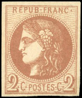 * 2c. Brun-rouge. TB. - 1870 Ausgabe Bordeaux