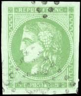 O 5c. Vert Pâle. Grandes Marges. Obl. TB. - 1870 Uitgave Van Bordeaux