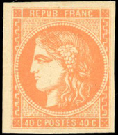 * 40c. Orange. TB. - 1870 Ausgabe Bordeaux