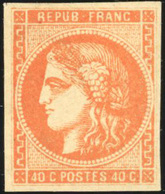 * 40c. Orange. Belle Nuance. Belles Marges. TB. - 1870 Uitgave Van Bordeaux