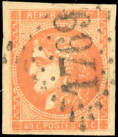 O 40c. Orange Vif. SUP. - 1870 Ausgabe Bordeaux