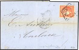 O 40c. Rouge-sang Clair Obl. GC S/lettre Frappée Du CàD De BORDEAUX Du Avril 1871 à Destination De TOULOUSE. Arrivée Au  - 1870 Ausgabe Bordeaux