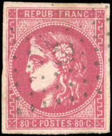 O 80c. Rose Vif. SUP. - 1870 Ausgabe Bordeaux