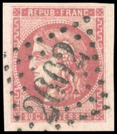 O 80c. Groseille. Obl. GC 2602. Très Grandes Marges. SUP. - 1870 Uitgave Van Bordeaux