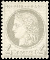 ** 4c. Gris. TB. - 1871-1875 Ceres