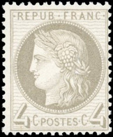 ** 4c. Gris. SUP. - 1871-1875 Cérès