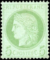 * 5c. Vert S/blanc. TB. - 1871-1875 Ceres