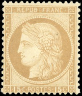 ** 15c. Bistre. SUP. - 1871-1875 Cérès