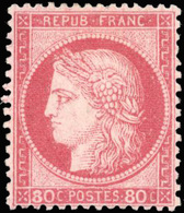 * 80c. Rose. TB. - 1871-1875 Cérès