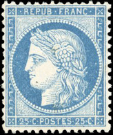 * 25c. Bleu Foncé. Type III. TB. - 1871-1875 Ceres