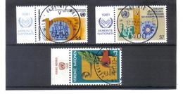 MOO259 UNO WIEN 1981  Michl  21/23 Mit TABS Used / Gestempelt Siehe ABBILDUNG - Oblitérés