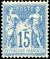 ** 15c. Bleu. Faux Pour Servir. TB. - 1876-1878 Sage (Type I)