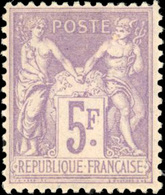 * 5F. Violet S/lilas. TB. - 1876-1878 Sage (Type I)