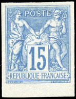 ** 15c. Bleu. ND. Petit BdeF. SUP. - 1876-1878 Sage (Type I)