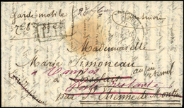 O L'ETATS-UNIS. Lettre En Franchise, Portant La Mention Manuscrite ''Garde Mobile 7ième Bataillon, 8° Corps'' Frappée Du - Krieg 1870