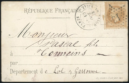 O LE WASHINGTON. 10c. Laurés (déf.) Obl. étoile 13 S/Formule Orlandi Frappée Du CàD De PARIS - HOTEL DE VILLE Du 10 Octo - Krieg 1870