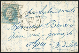O LE GODEFROY CAVAIGNAC. 20c. Laurés Obl. étoile 7 S/lettre Frappée Du CàD De PARIS - R. DES Villes HAUDRtes Du 13 Octob - War 1870