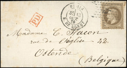 O LE GODEFROY CAVAIGNAC. 30c. Laurés Obl. étoile S/lettre Frappée Du CàD De PARIS - R. DE BONDY Du 13 Octobre 1870 à Des - Guerra Del 1870