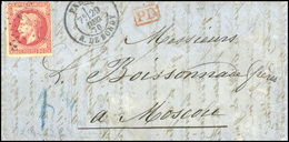 O ARMEE DE LA LOIRE. 80c. Lauré S/lettre Frappée Du CàD De PARIS - R. DE BONDY Du 29 Décembre 1870 à Destination De MOSC - Krieg 1870