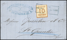 O 10c. Obl. FELDPOST RELAIS N°66 Du 16 Mars 1871 En Provenance De MIRECOURT Frappée Du Grand Cachet Provisoire POSTE EPI - Autres & Non Classés