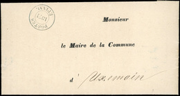 O Lettre En Franchise Provenant De La Préfecture Des Vosges D'EPINAL Du 26 Janvier 1871 Frappée Du Cachet Provisoire POS - Andere & Zonder Classificatie