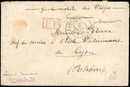 O 4 Lettres En Franchise De L'Armée Des Vosges Entre Le 18 Août 1870 Et Le 6 Mars 1871. TB. - Autres & Non Classés