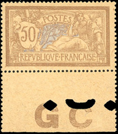 ** 50c. Merson Brun Et Gris. Papier GC. BdeF Avec Perforation. SUP. - Altri & Non Classificati