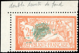 * 2F. Orange Et Vert-bleu. Double Teinte De Fond. Coin De Feuille. Coin De Feuille. SUP. - Andere & Zonder Classificatie