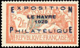 * Exposition Du Havre. 2F. + 5F. Orange Et Vert-bleu. SUP. - Sonstige & Ohne Zuordnung