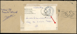 O Lettre Officielle De La Marine Nationale F.N.G.B. Obl. Cloches De La Victoire Et Frappée Du CàD Du 14 6 45 à Destinati - War Stamps
