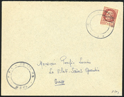 O MAQUIS FRANCOIS. 1F.50 Brun-rouge Obl. Cachet Cerclé ''F.F.I. - REGION'' à Destination De LA VILATE-SAINT-QUENTIN - CR - Bevrijding