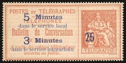 (*) 25 Sur 50c. SUP. - Telegraph And Telephone