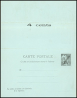 (*) Cartes Postales Et Carte-lettre Type Alphée Dubois à 10c. X 2, 15c. , Et 25c., Surch. ''SPECIMEN'' Avec Prix En Pias - Altri & Non Classificati