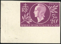 ** 5F. + 20F. Lilas ENTRAIDE. ND. Coin De Feuille. SUP. - Other & Unclassified