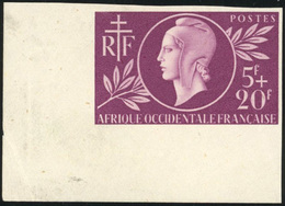 ** 5F. + 20F. Lilas ENTRAIDE. ND. Coin De Feuille. SUP. - Altri & Non Classificati