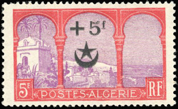 ** +5Fr. Sur 5Fr. Rouge Et Violet. Variété ''ALCERIE''. SUP. - Andere & Zonder Classificatie