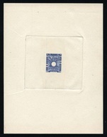 (*) 1938. Epreuve Du Timbre Gravé En Bleu Sans Le Centre. SUP. - Sonstige & Ohne Zuordnung