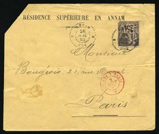 O COL. GENERALES N°54. Obl CàD ANNAM HUE Du 26 Juillet 1893 à Destination De PARIS. TB. - Sonstige & Ohne Zuordnung